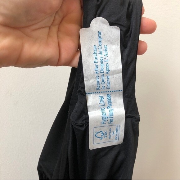 Andie Swim Swimsuit Womens Large Black The Santorini One Piece Key Hole NEW - Picture 13 of 13